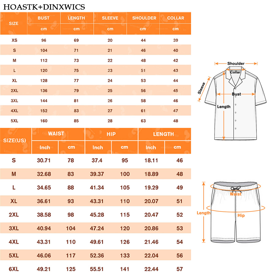 Beach Shorts & Brazilian Collar Shirt Set