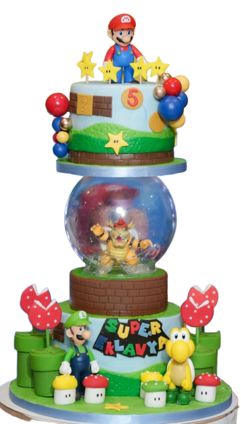 Mario Themed Birthday Cake CB-NC766