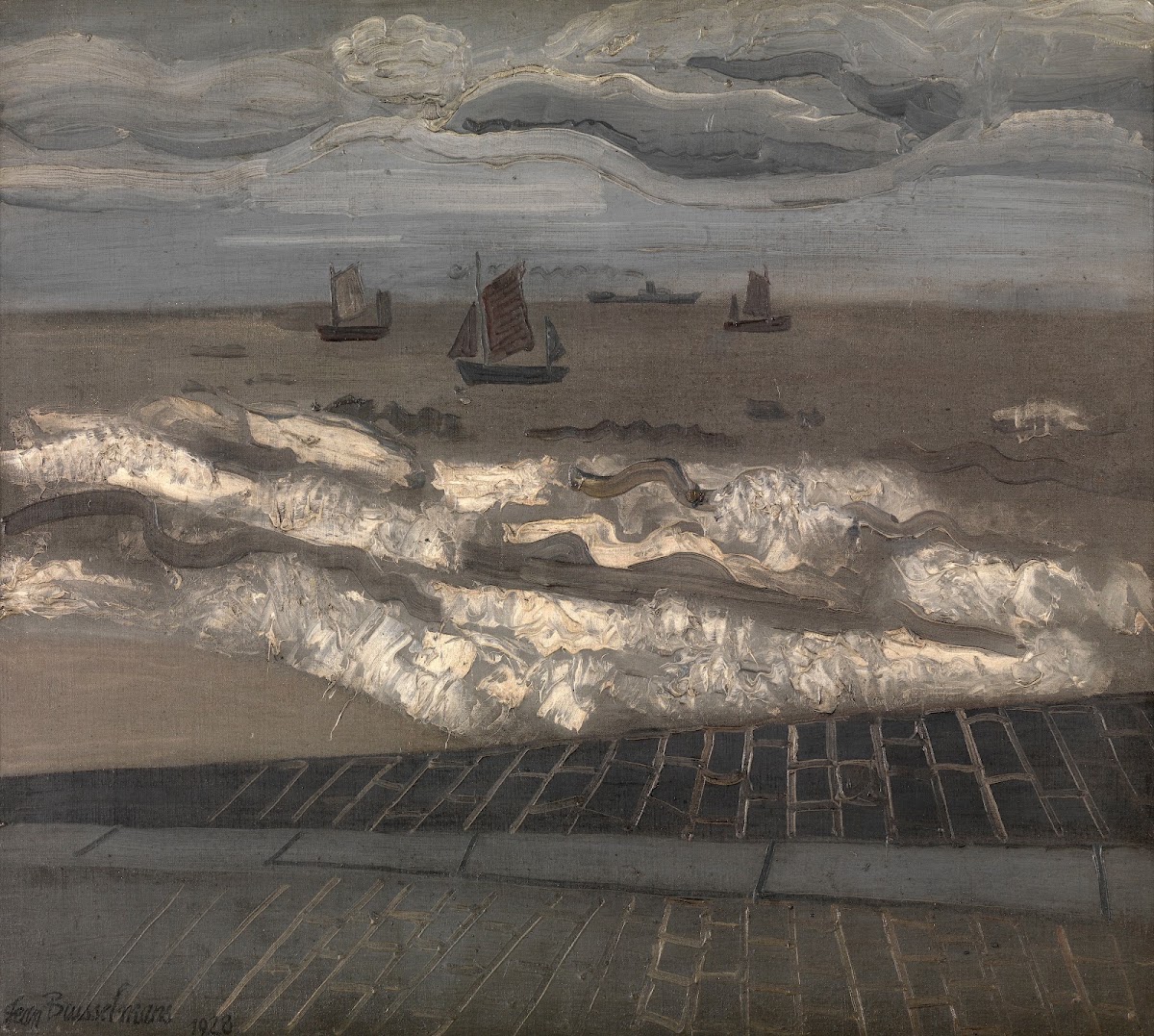 The Sea a Symphony in Grey 1928