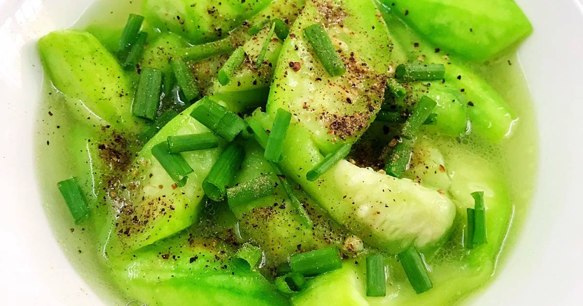 Mướp Khía Xào Đơn Giản