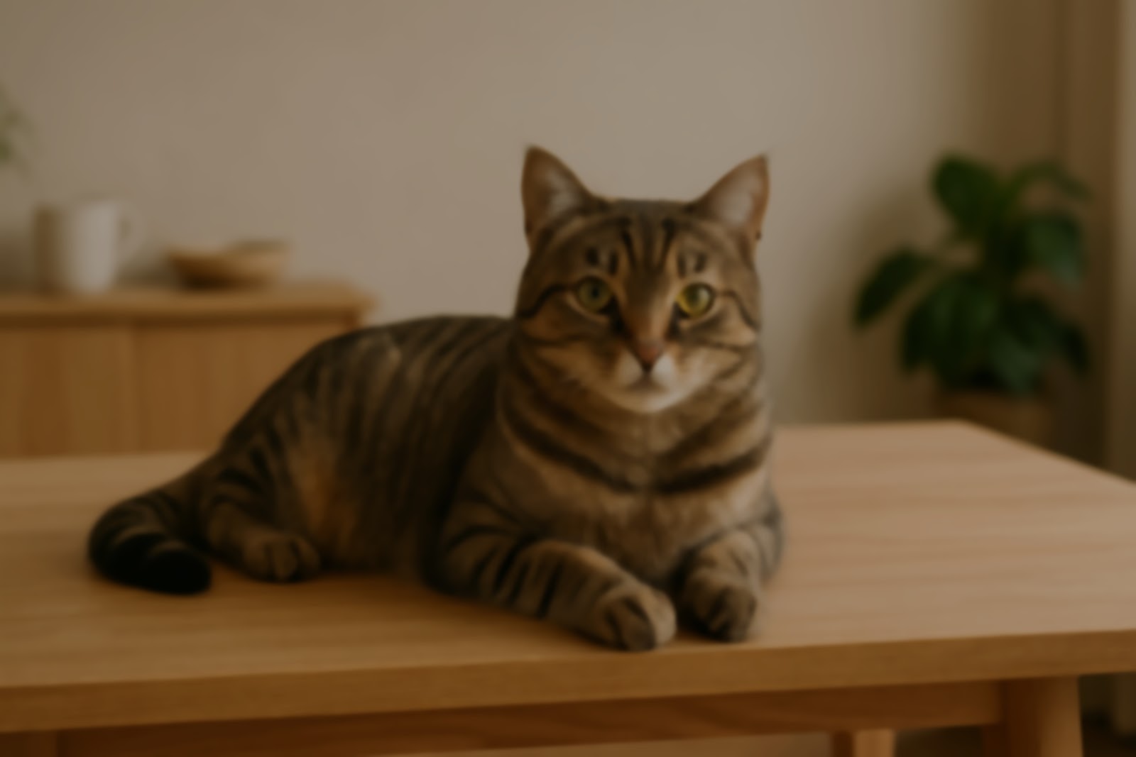 A low-resolution cat photo