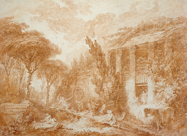 Park Landscape with a Seesaw ca 1760  1770