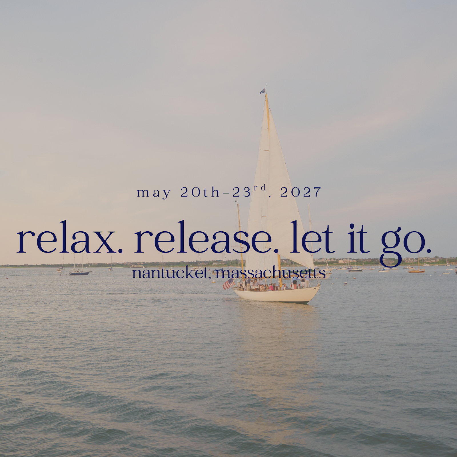 Nantucket lighthouse and harbor, yoga retreat May 2027