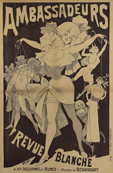 Ambassadeurs Revue blanche de MM Delormel et Numès  Musique de Deransart 1890