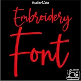 Stitch photo 5 of the Script Handwritten Embroidery Font embroidery design