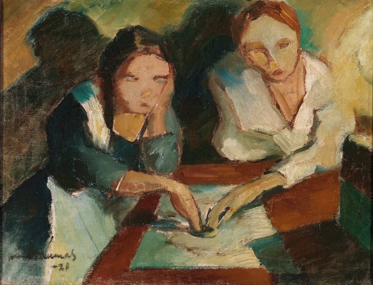 A spiritualistic séance 1921
