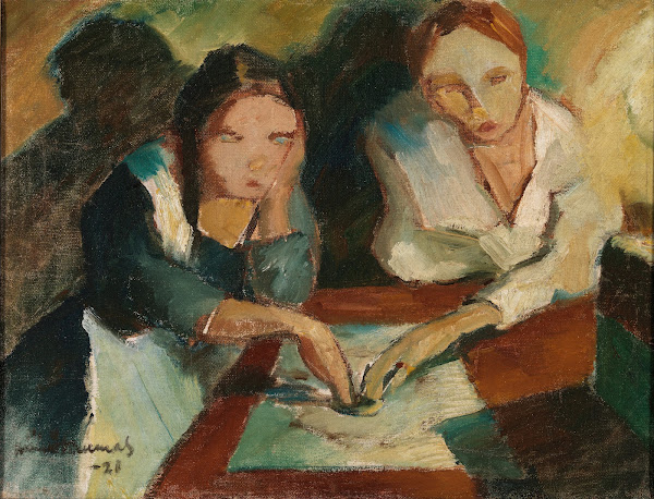 A spiritualistic séance 1921