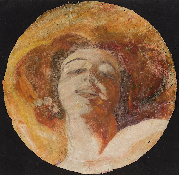Head of a red haired woman 1890   1910