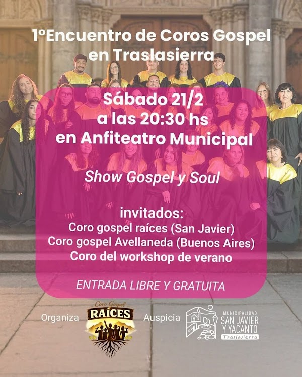 1° Encuentro de Coros Gospel en Traslasierra