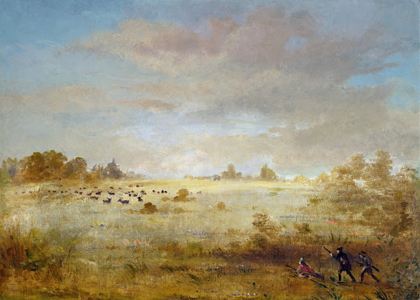 Elk Grazing on an Autumn Prairie 1846 1848
