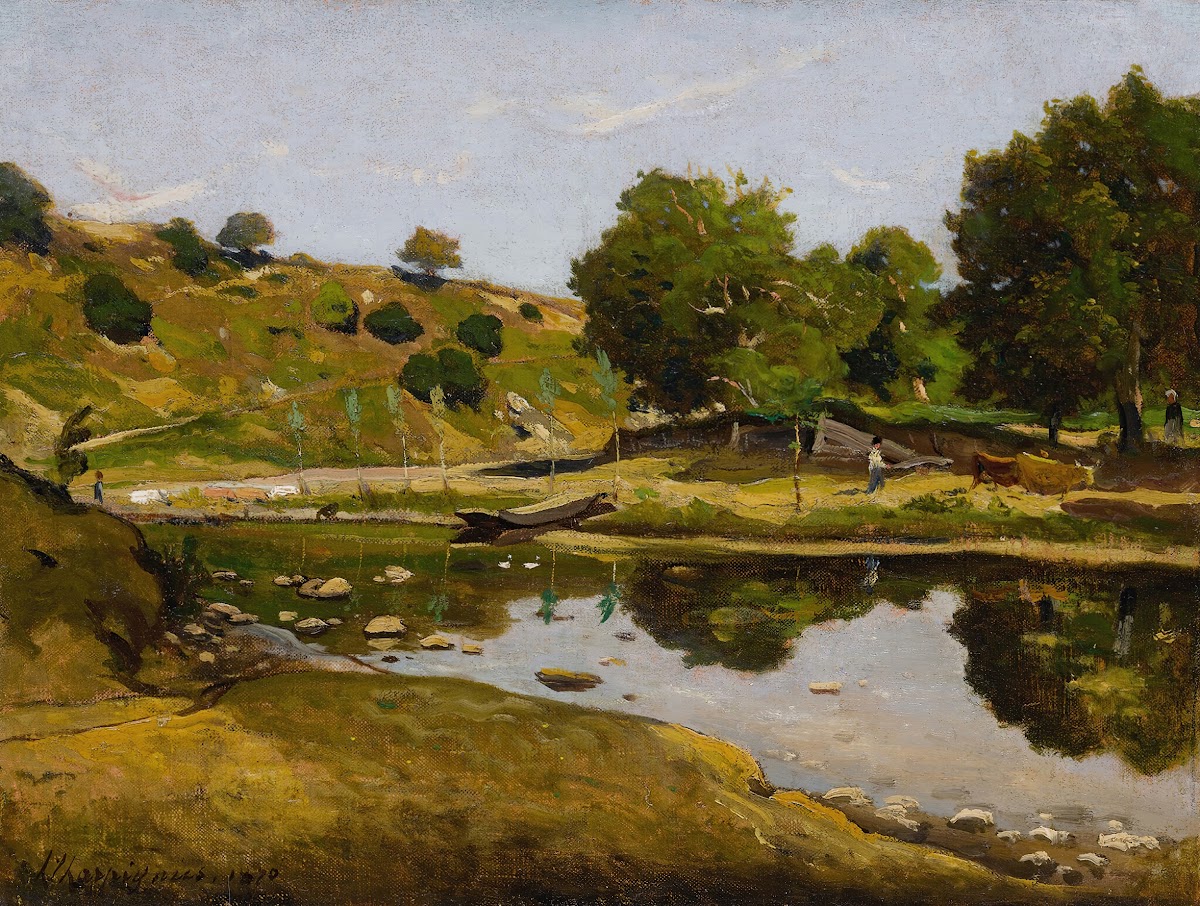 Paysage ensoleillé 1870