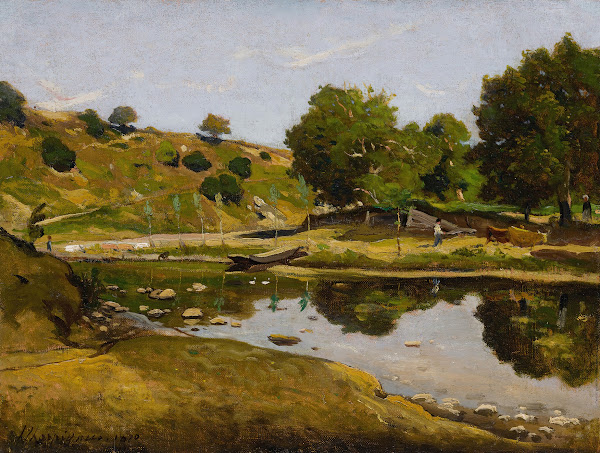 Paysage ensoleillé 1870