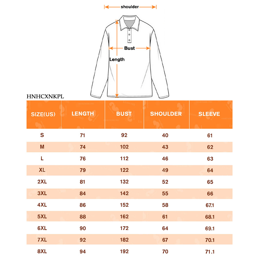 AOP HNH Long sleeve button polo shirt