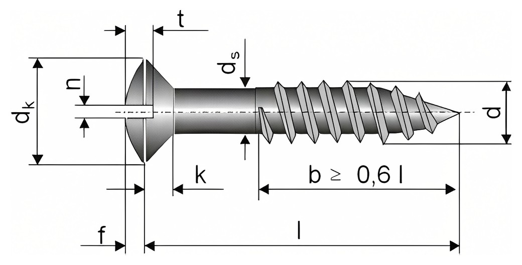 DIN 95 – Technical drawing
