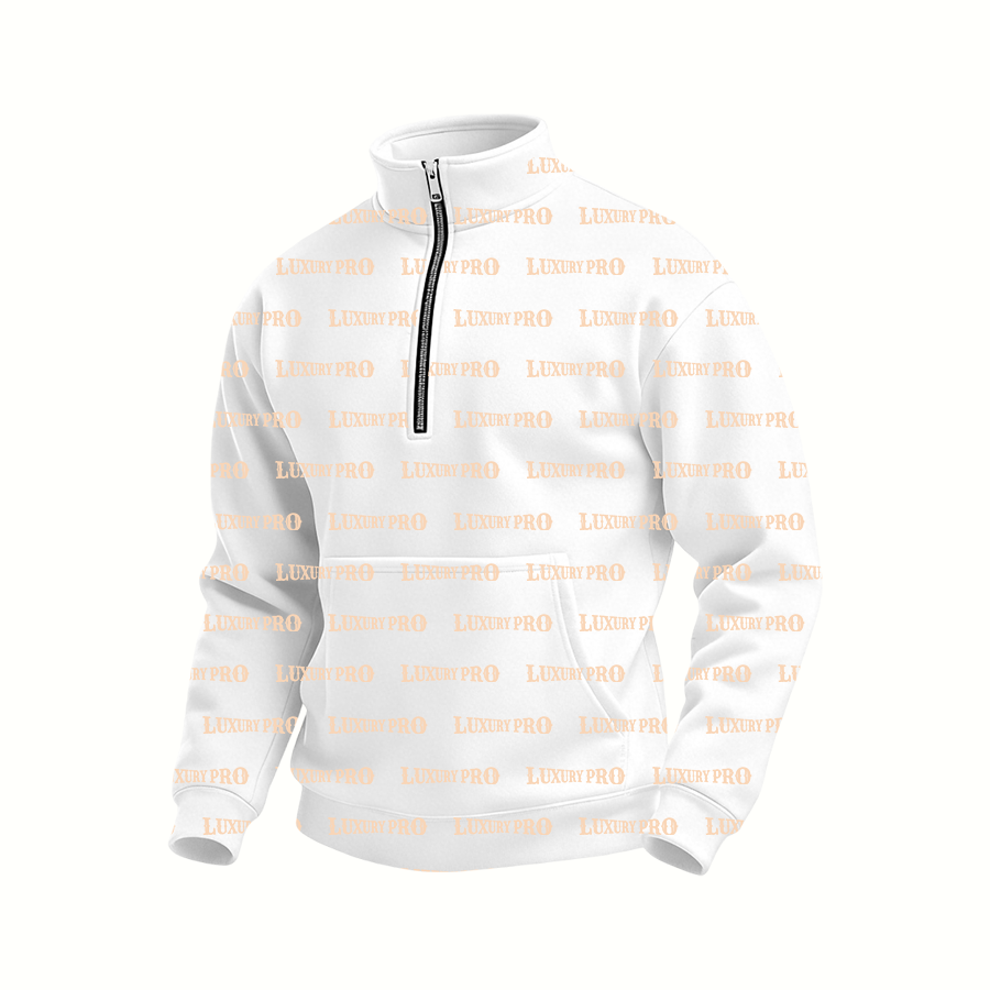 AOP Stand collar half zip sweatshirt 300G