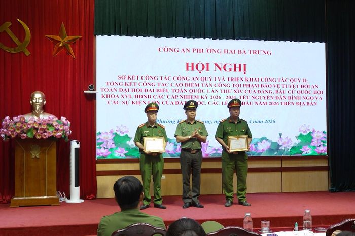 Công an phường Hai Bà Trưng sơ kết Quý I - Đài Phát thanh và truyền hình Hà Nội