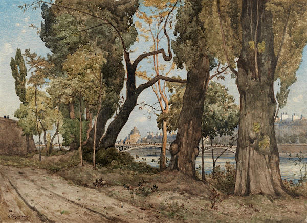 La Seine à Paris vue de lInstitut