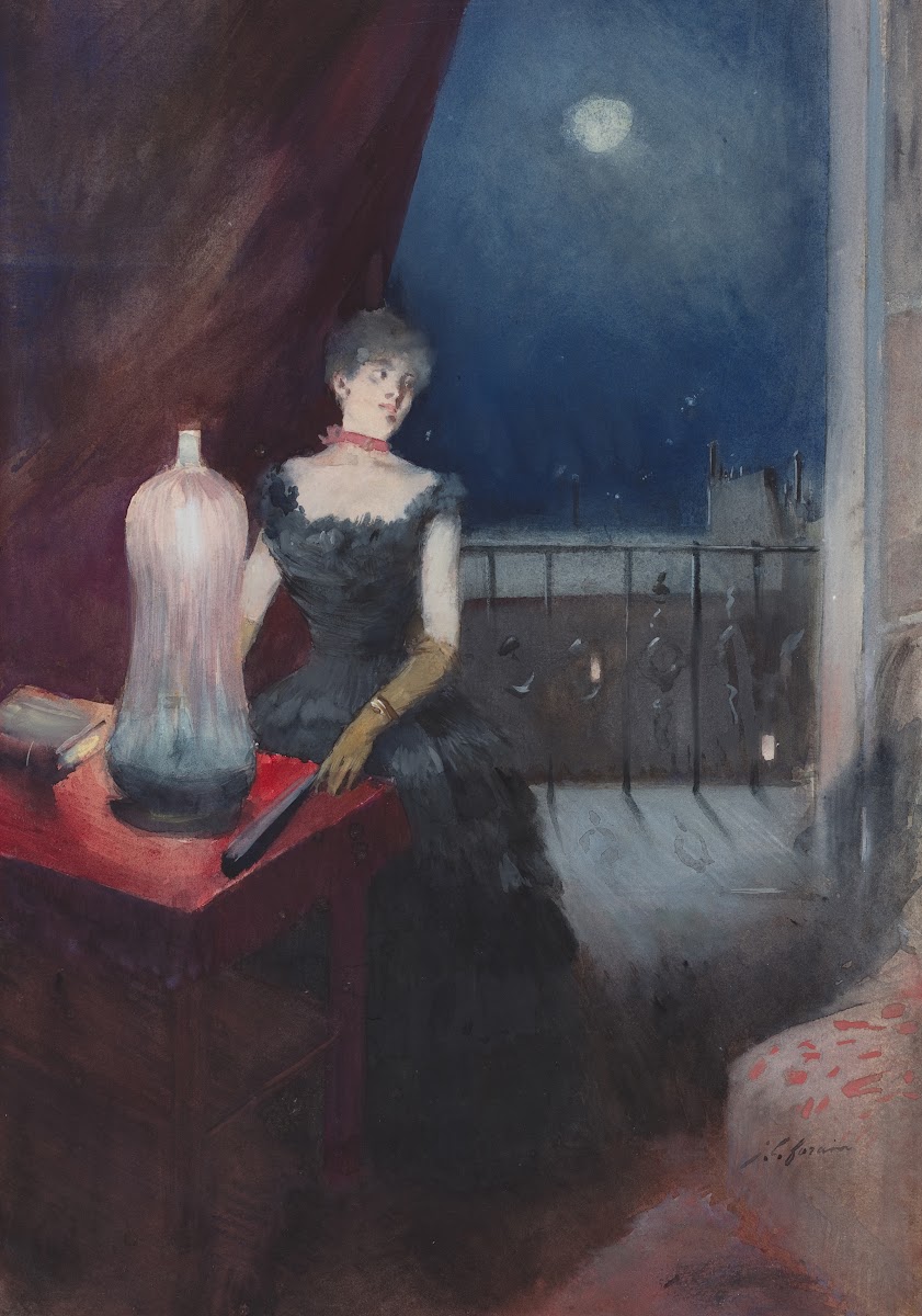 Standing Woman With A Fan probably 1880 1890