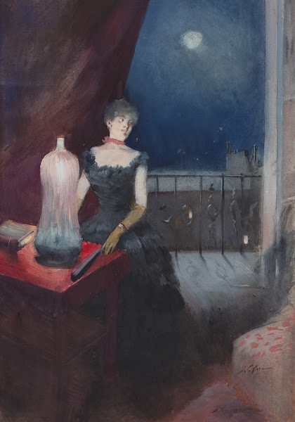 Standing Woman With A Fan probably 1880 1890