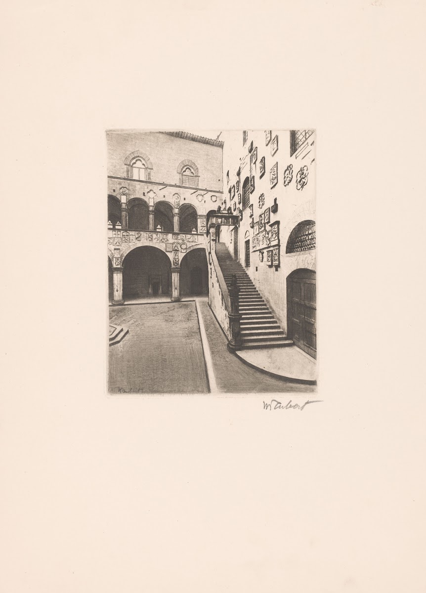 Courtyard of the Palazzo del Bargello 1886 1927