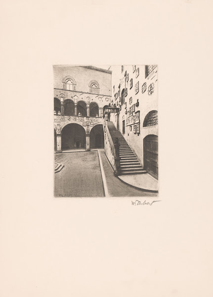 Courtyard of the Palazzo del Bargello 1886 1927