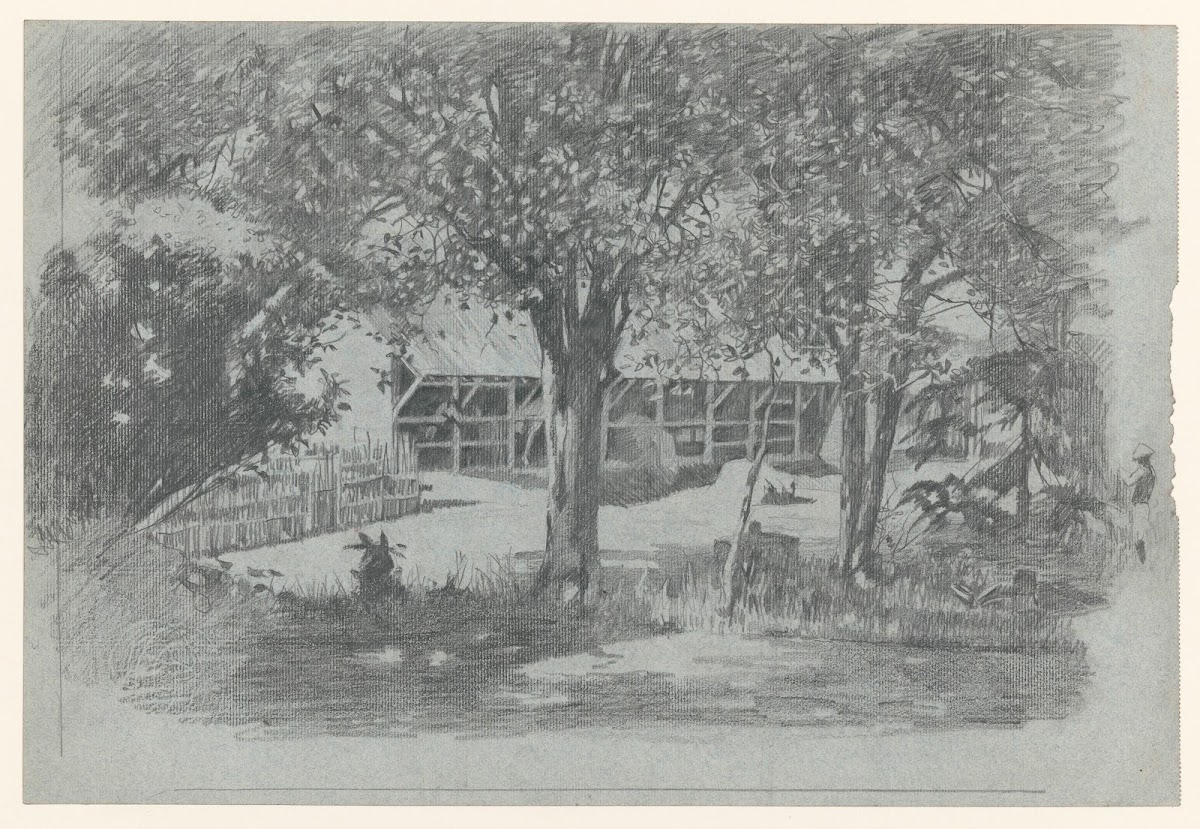 Bijgebouw te Gambar in Indonesië 1870 1923
