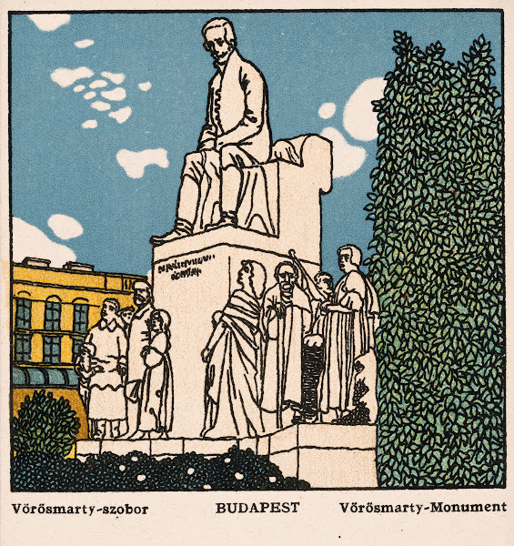 Nr 461 Budapest Vörösmarty Monument 1911