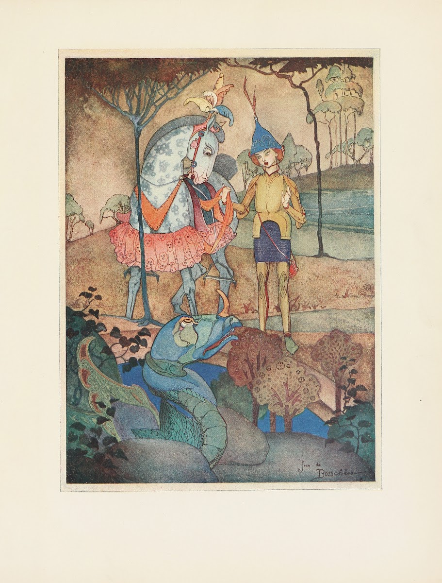 An immense Dragon lying by the Water side 1918