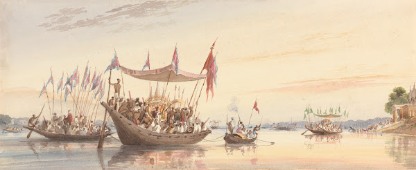 Isherah  Water Procession of the Image of Doorga Previous to Her Immersion at Su