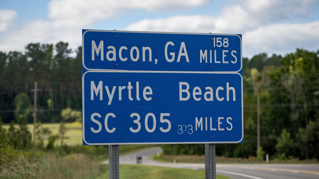Distance and Travel Tips: Myrtle Beach from Macon, GA