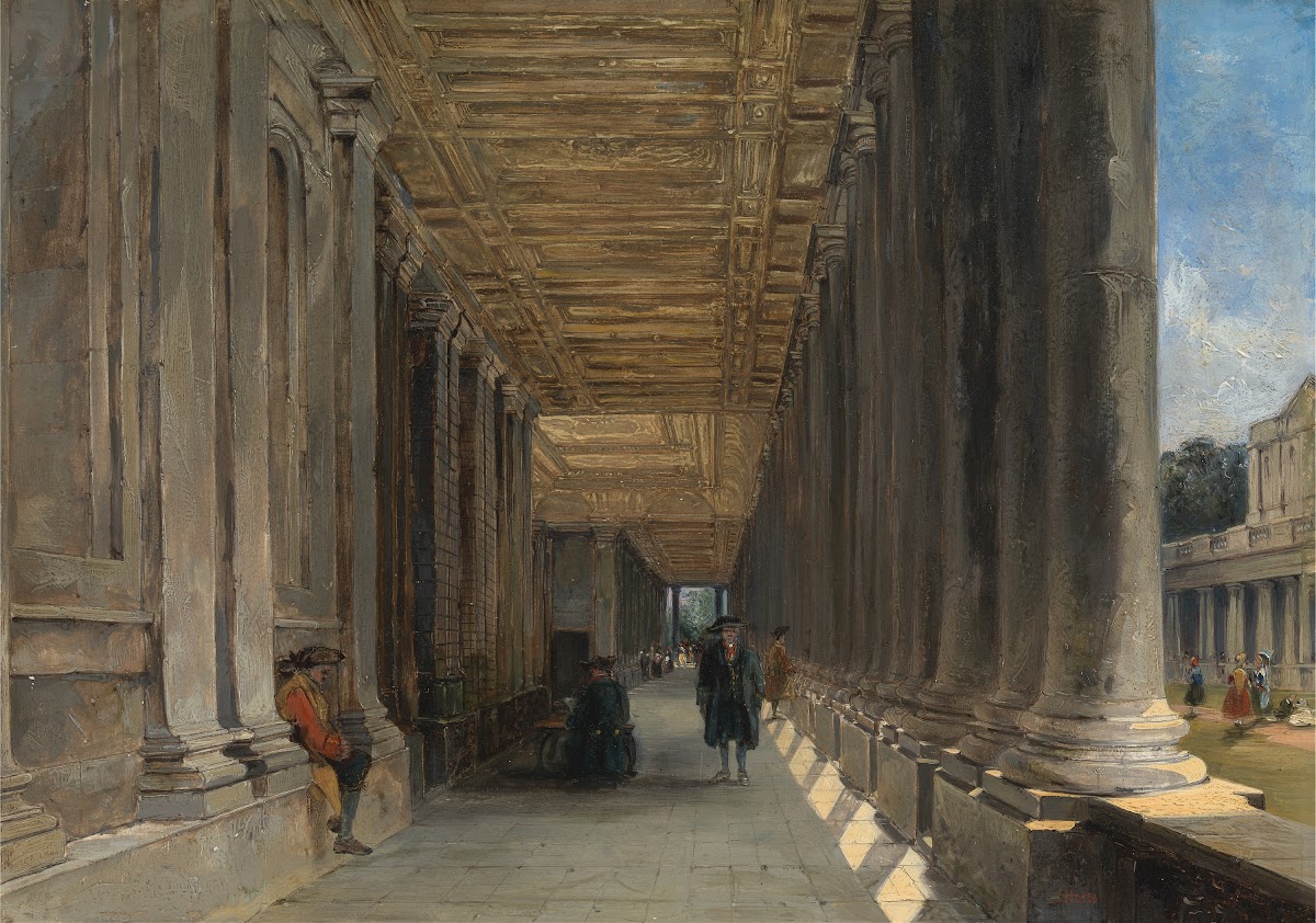 The Colonnade of Queen Marys House Greenwich 1833