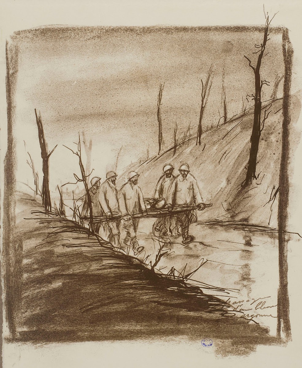 Passage dun blessé argonne 1915 1916