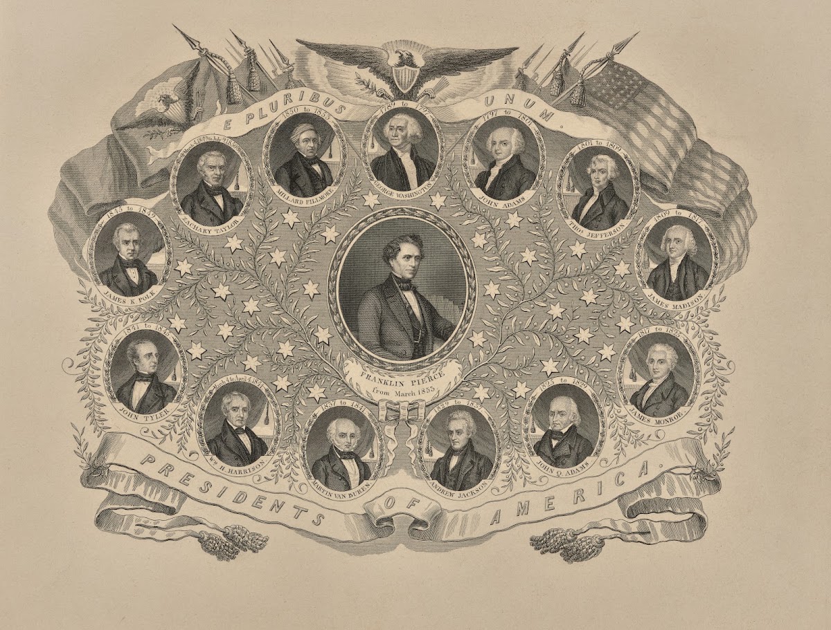 Presidents of America 1853