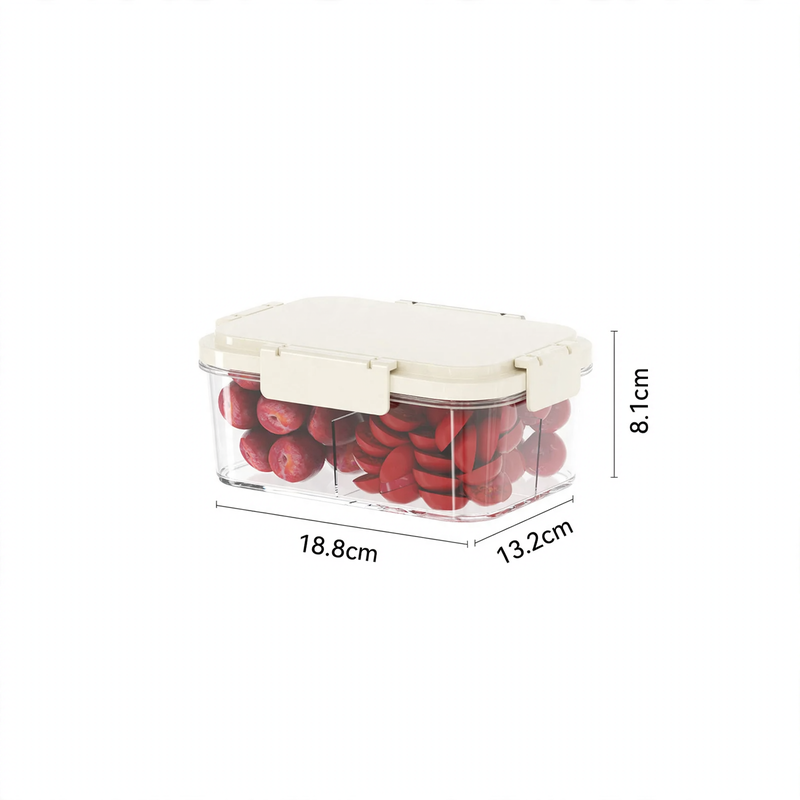 Cooler with ice compartment and dividers
