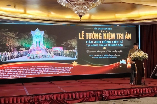 Tập đoàn Hòa Bình tổ chức lễ kỷ niệm 79 năm Ngày Thương binh Liệt sĩ xúc động và trang trọng
