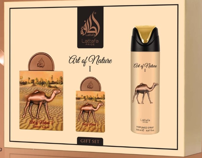 ESTUCHE LATTAFA ART OF NATURE I UNISEX 3PZS 100ML EDP + 20ML EDP + SPLASH
