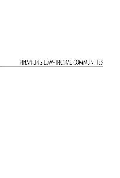 Financing Low Income Communities 91521