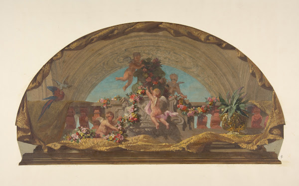 Design for the Decoration of a Lunette on the Staircase Hôtel de Pless Berlin 19