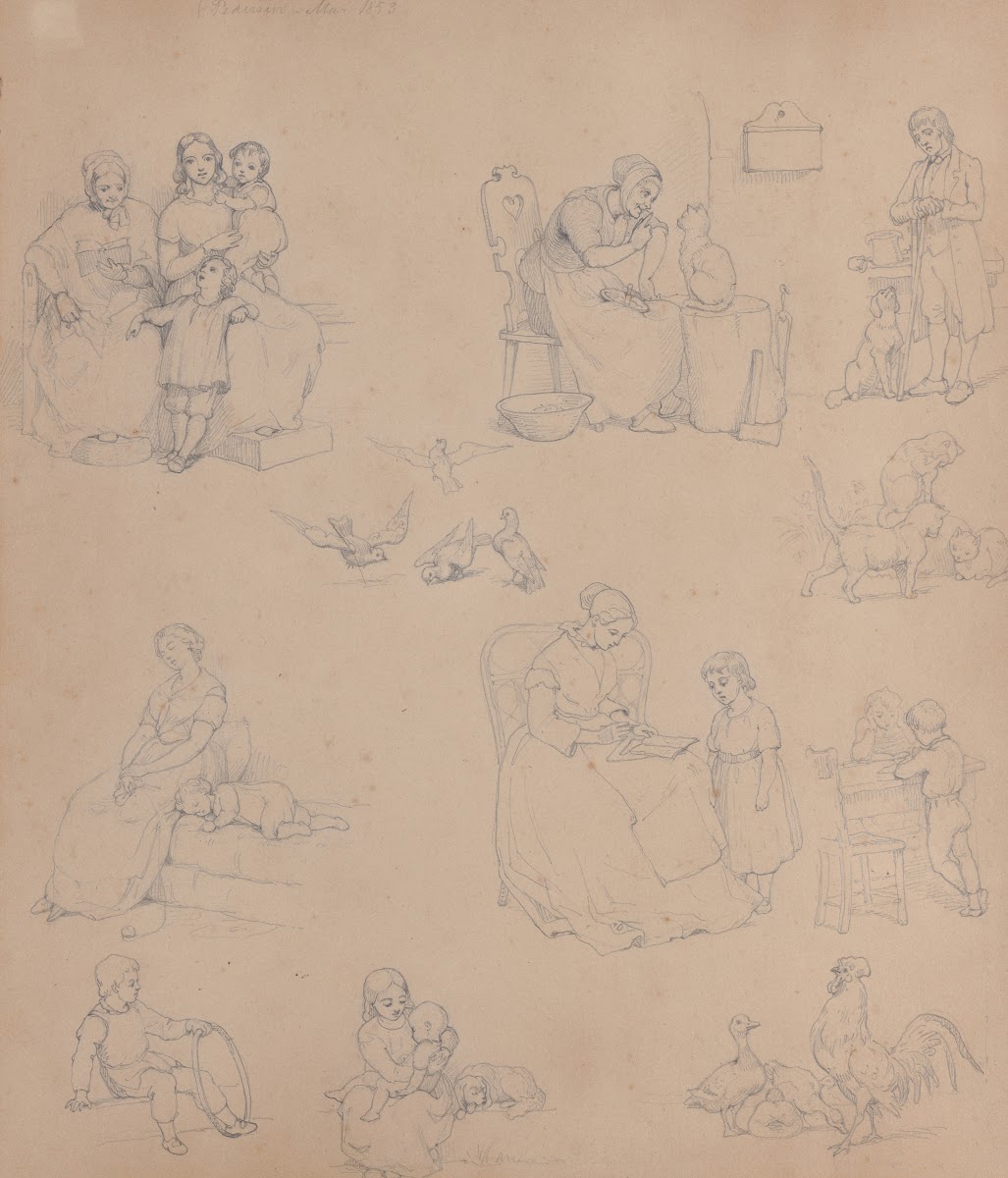 Sketch Sheet of Illustrations 1853
