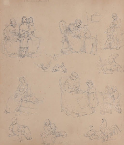 Sketch Sheet of Illustrations 1853
