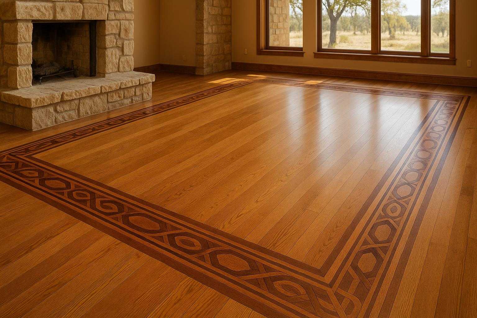 Custom Floor Borders for San Angelo Ranch Homes