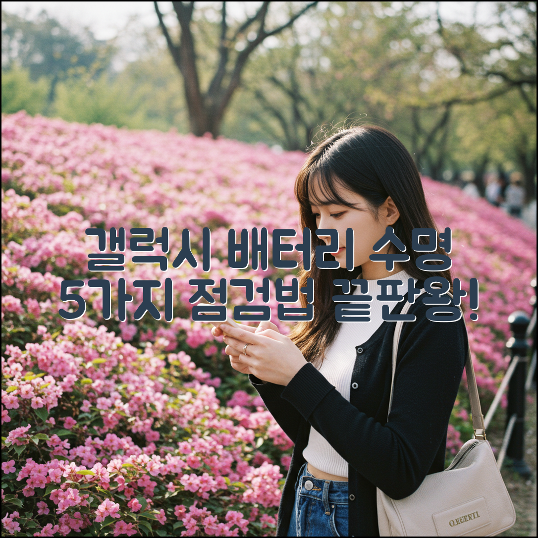 갤럭시 배터리 수명 5가지 점검법