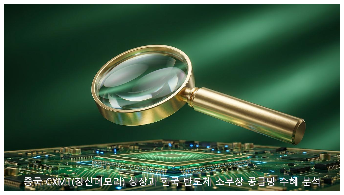 중국 CXMT(창신메모리) 상장과 한국 반도체 소부장 공급망 수혜 분석 핵심 안내 및 분석 인포그래픽 (6)