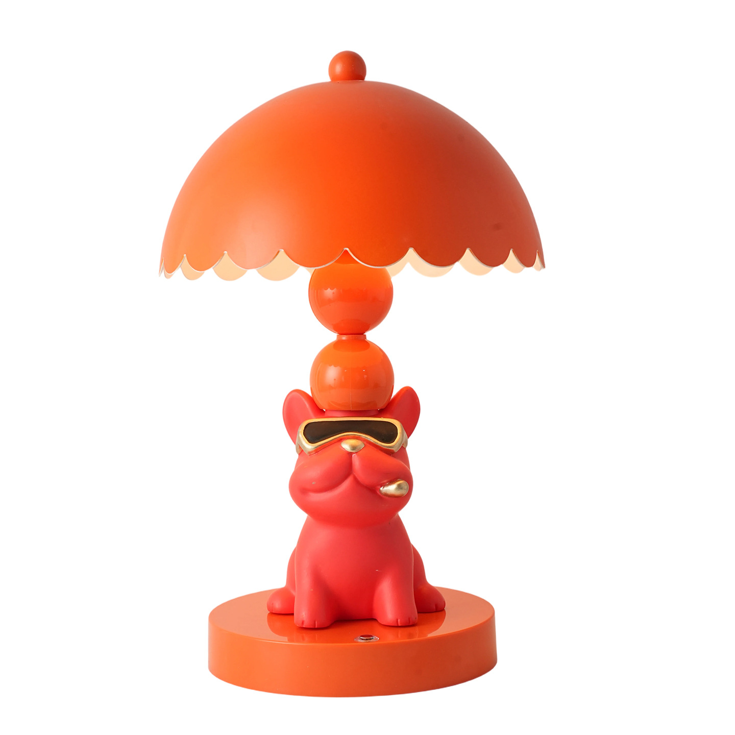 Französische Bulldogge Tischlampe, ABS, Touchbedienung