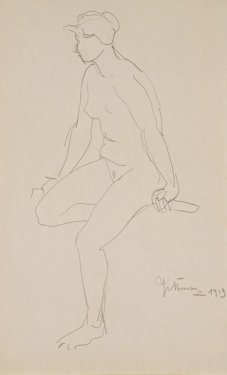 Seated nude 1919