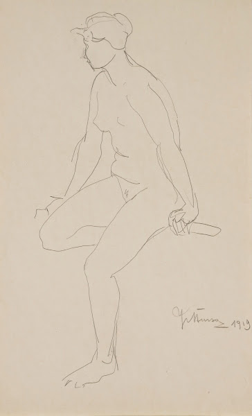 Seated nude 1919