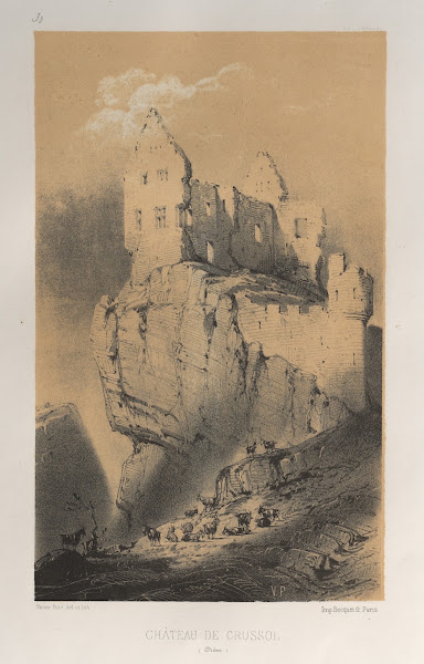 Chateau De Crussol Drome 1860