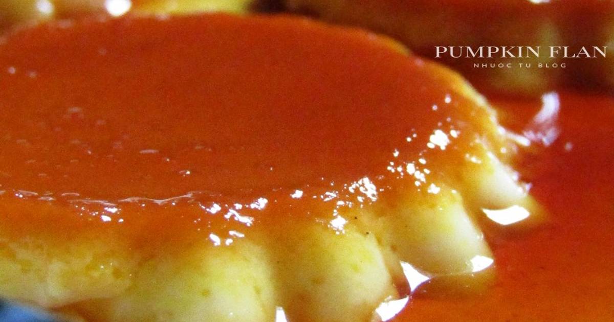 Pumpkin flan (flan bí đỏ)