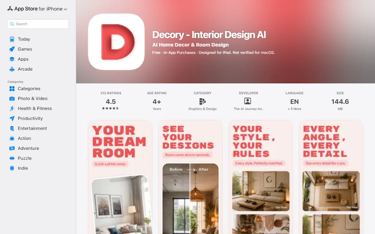 Captura de Decory