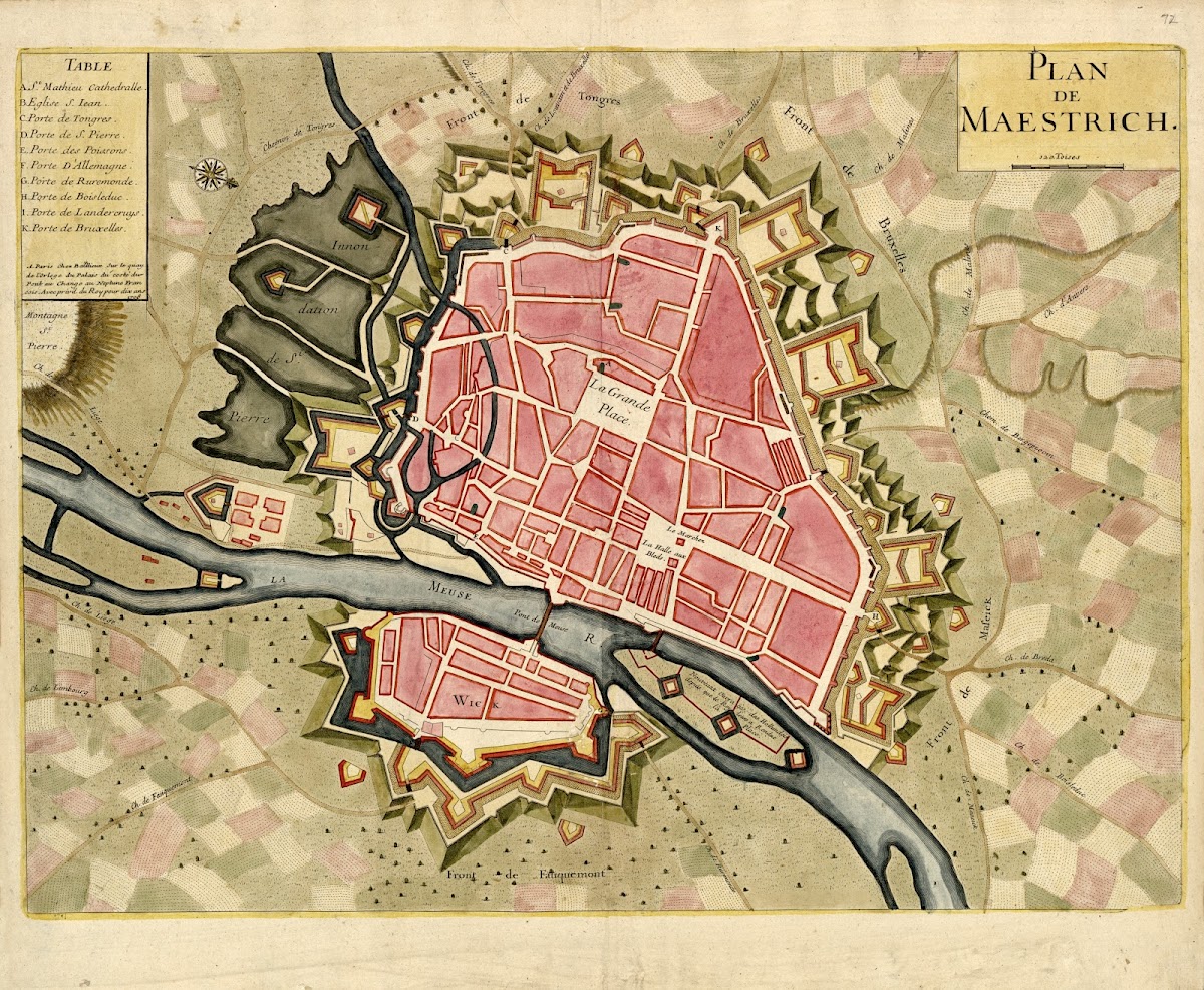 Plan De Maestrich 1709